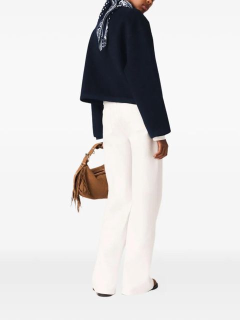 Maje pocket button jacket - Blue