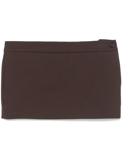 WARDROBE.NYC micro mini skirt - Brown - zdjęcie produktu nr 1