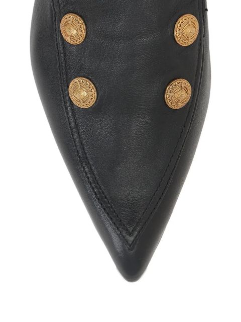 Chloé Agnes pointed-toe embellished loafers - Black