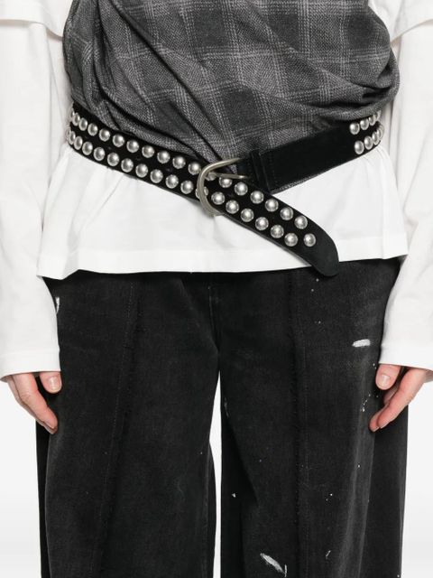 MM6 Maison Margiela paint-splatter jeans - Black