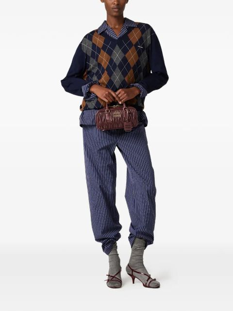 Miu Miu Arcadie matelassé nappa leather bag - Red - zdjęcie produktu nr 2