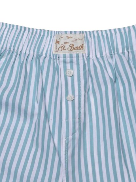 MC2 Saint Barth striped shorts - Blue