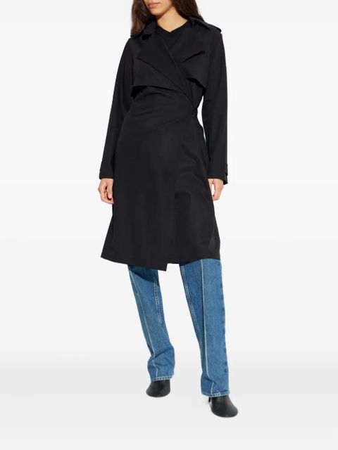 Burberry belted-detail midi dress - Black