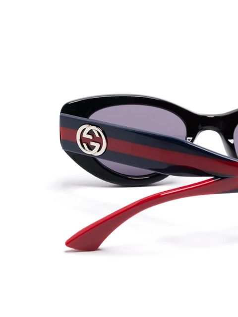 Gucci Eyewear butterfly-frame sunglasses - Black