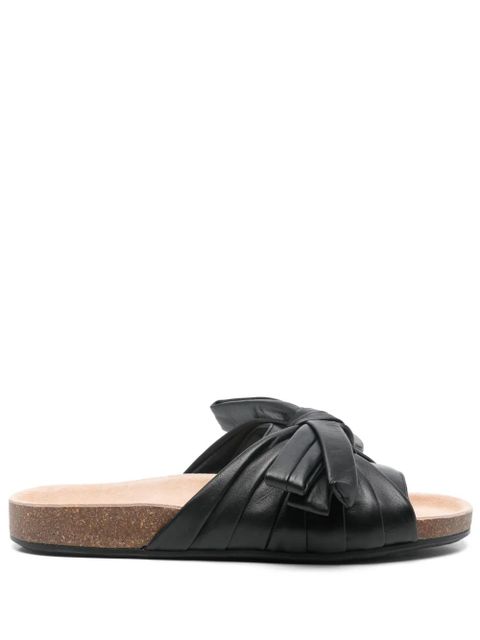 JW Anderson bow-detailed slides - Black - zdjęcie produktu nr 1