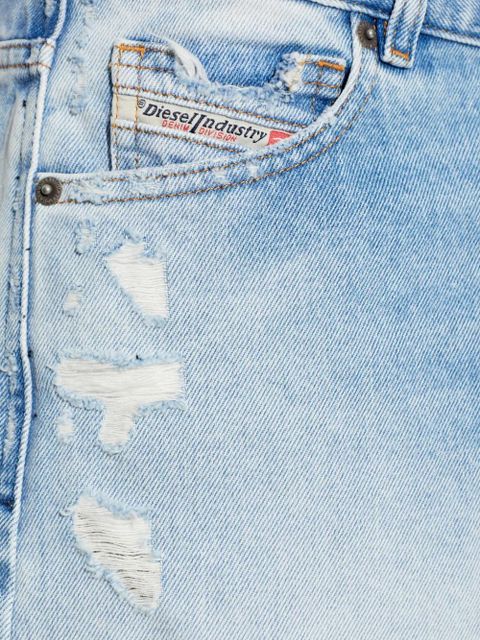 Diesel De-Helios ripped denim shorts - Blue