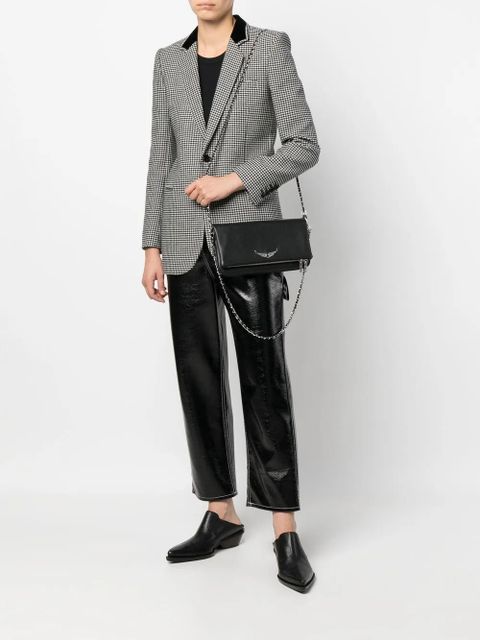 Zadig&Voltaire logo-plaque leather shoulder bag - Black - zdjęcie produktu nr 2