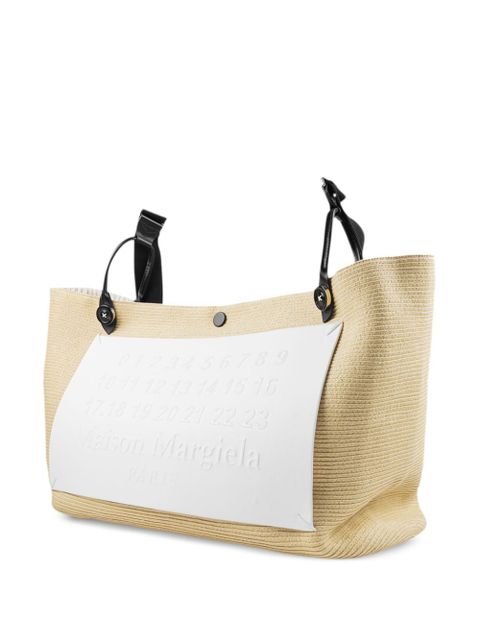 Maison Margiela logo-patch tote bag - Neutrals - zdjęcie produktu nr 2