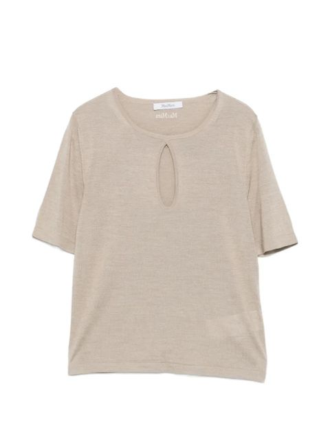 Max Mara cut-out T-shirt - Neutrals - zdjęcie produktu nr 1