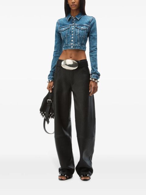 Alexander Wang Shrunken denim jacket - Blue - zdjęcie produktu nr 2