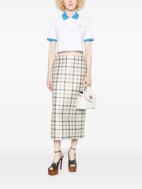 Versace cropped trim polo shirt - White - zdjęcie produktu nr 2