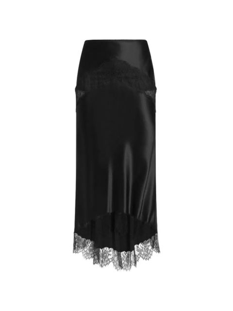 Dolce & Gabbana silk satin lace skirt - Black - zdjęcie produktu nr 1