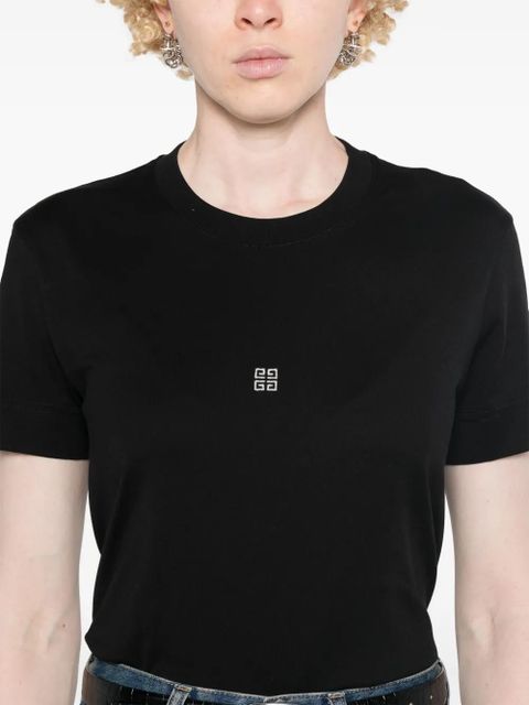 Givenchy 4G-embroidered T-shirt - Black