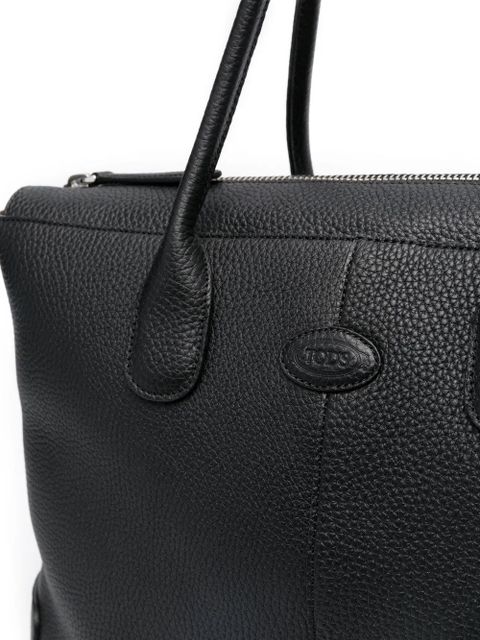 Tod's zipped shopper tote - Black