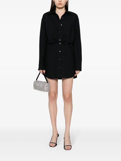 Alexander Wang layered cotton shirtdress - Black