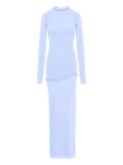 MANURÍ Nora braided-detail maxi dress - Blue - zdjęcie produktu nr 1