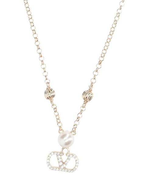 Valentino Garavani vlogo signautre Necklace - Gold - zdjęcie produktu nr 2