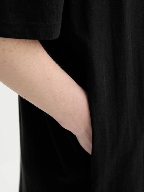 G-Star sukienka bawełniana kolor czarny mini oversize D26084-336