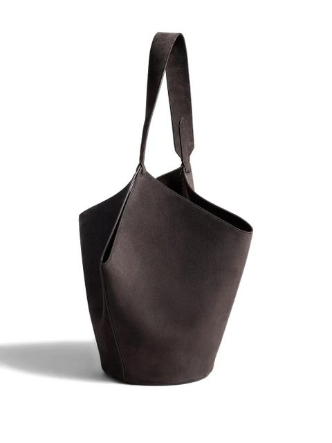 KHAITE suede shoulder bag - Brown