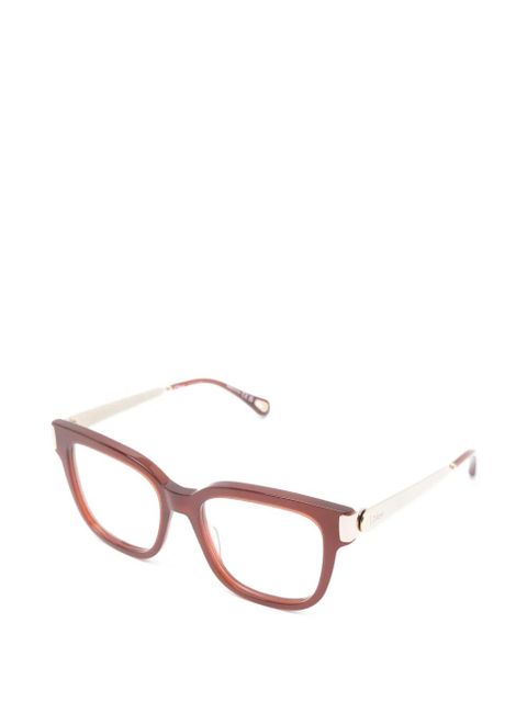 Chloé Eyewear square-frame glasses - Brown - zdjęcie produktu nr 2