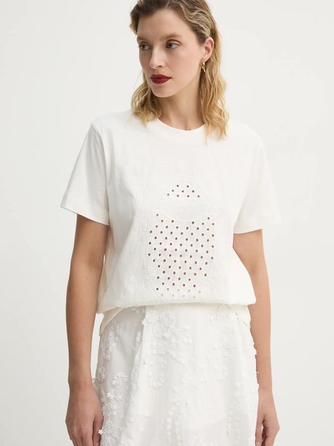 MUNTHE t-shirt bawełniany FENELLA - zdjęcie produktu nr 1