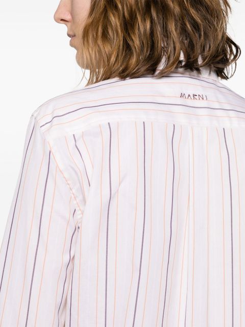 Marni striped cotton shirt - Neutrals