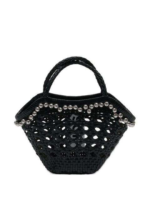 Osoi Lip braided-handle embellished tote bag - Black - zdjęcie produktu nr 1