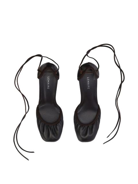 LEMAIRE 85mm Micro Ballerina pumps - Brown