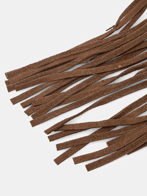 Answear.LAB torebka zamszowa kolor brązowy