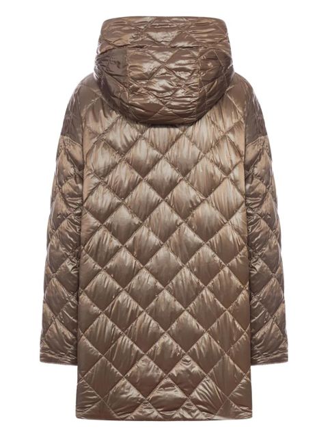 Max Mara quilted alpaca-lined hoodie jacket - Brown - zdjęcie produktu nr 2
