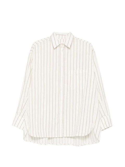 Faithfull the Brand Angelo pinstriped shirt - Neutrals - zdjęcie produktu nr 1