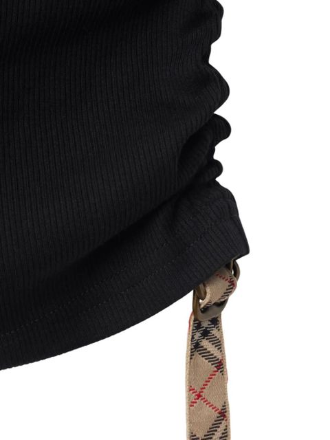 Burberry Check-trim tank top - Black - zdjęcie produktu nr 2