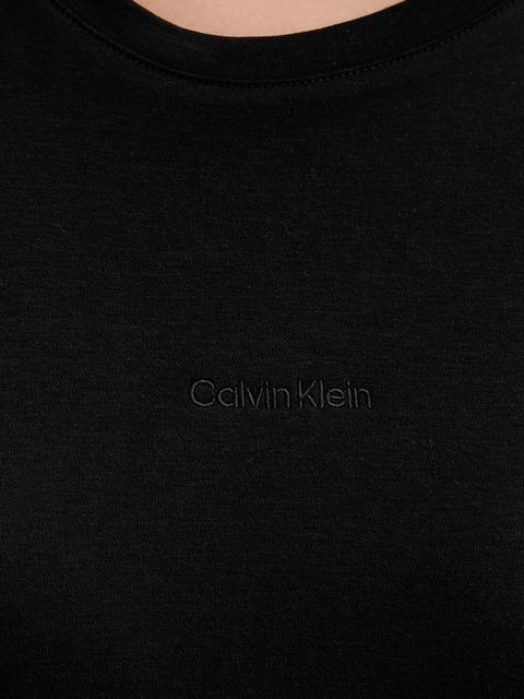 Calvin Klein t-shirt bawełniany damski kolor czarny LV044E205G