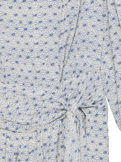 MARANT ÉTOILE Duha patterned mini dress - White