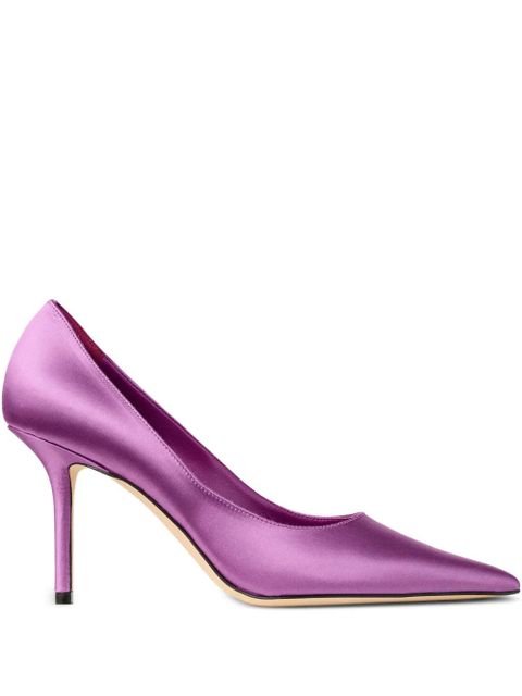Jimmy Choo 85mm Love pointed-toe pumps - Purple - zdjęcie produktu nr 1