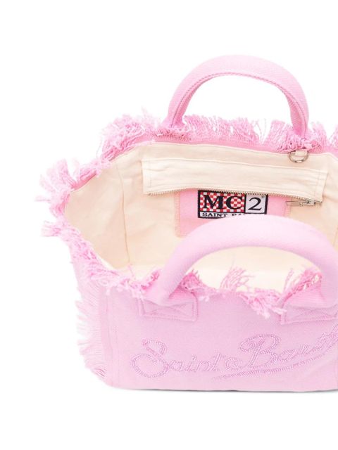 MC2 Saint Barth Colette frayed tote bag - Pink