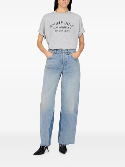 ANINE BING Cohen graphic-print T-shirt - Grey