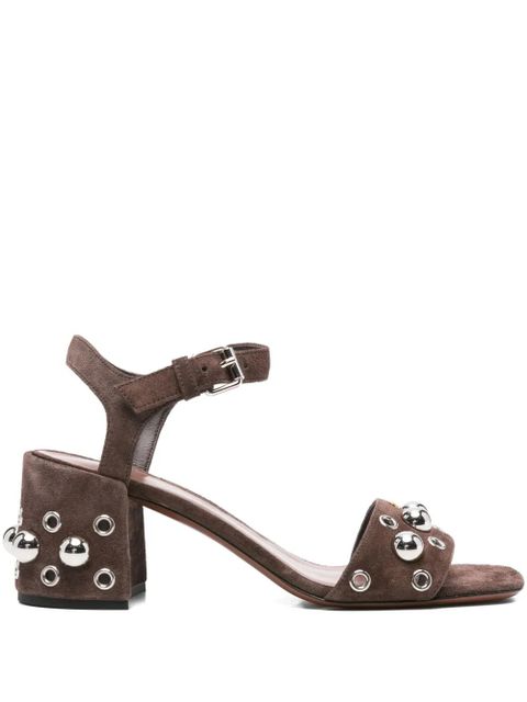 Valentino Garavani 65mm Nellcôte leather sandals - Brown - zdjęcie produktu nr 1