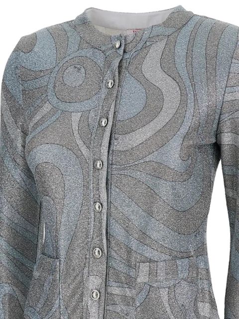 PUCCI patch-pocket button cardigan - Grey