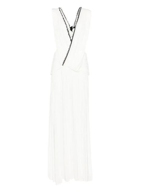 Christopher Esber plunge v-neck dress - White - zdjęcie produktu nr 1