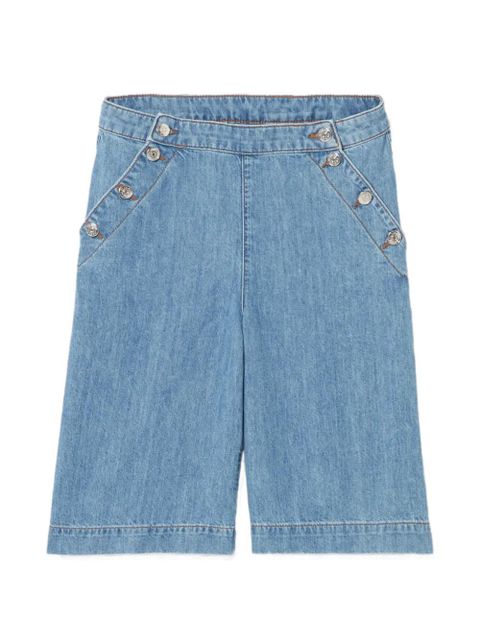 Claudie Pierlot button denim shorts - Blue - zdjęcie produktu nr 1