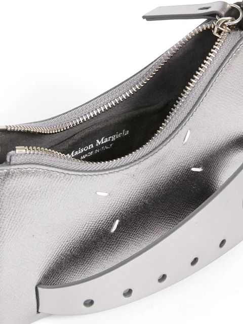 Maison Margiela Snatched Hobo leather bag - Silver