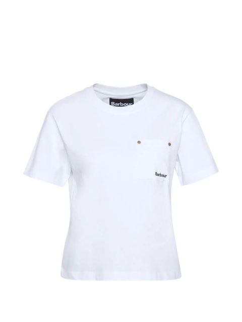 Barbour logo T-shirt - White - zdjęcie produktu nr 1