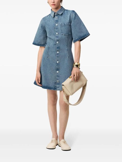 AMI Paris short-sleeved shirt dress - Blue - zdjęcie produktu nr 2