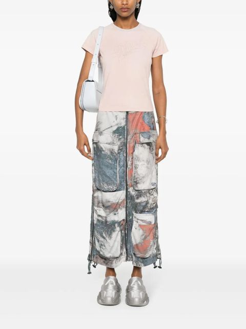 Diesel T-Vincie rhinestone-embellished T-shirt - Pink