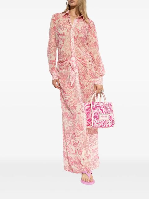 Versace Barocco-print maxi dress - Pink - zdjęcie produktu nr 2