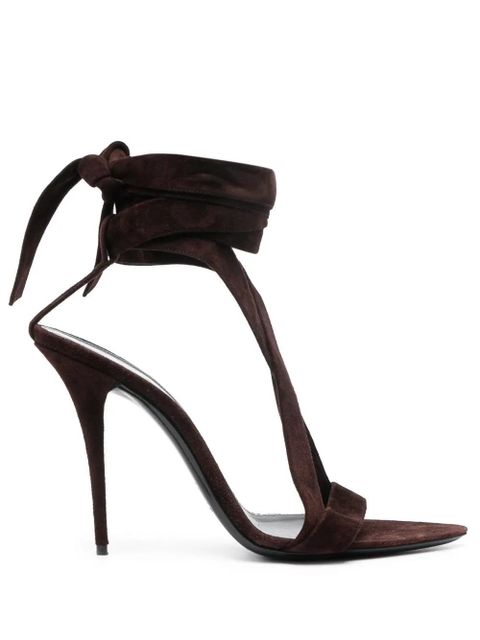 Saint Laurent Deva 105 leather sandals - Brown - zdjęcie produktu nr 1
