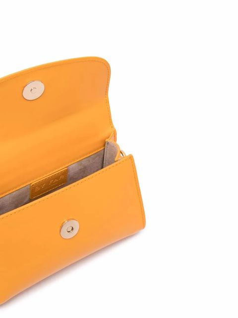 BY FAR Mini rounded top-handle tote bag - Orange