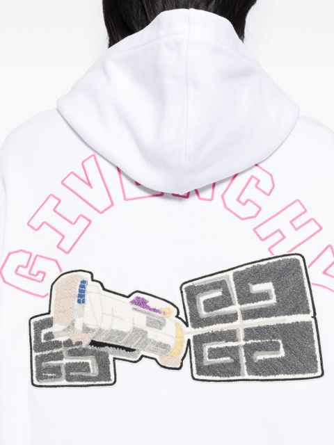 Givenchy appliqué hoodies - White