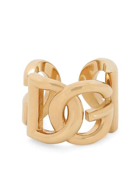 Dolce & Gabbana logo-plaque engraved ring - Gold - zdjęcie produktu nr 1